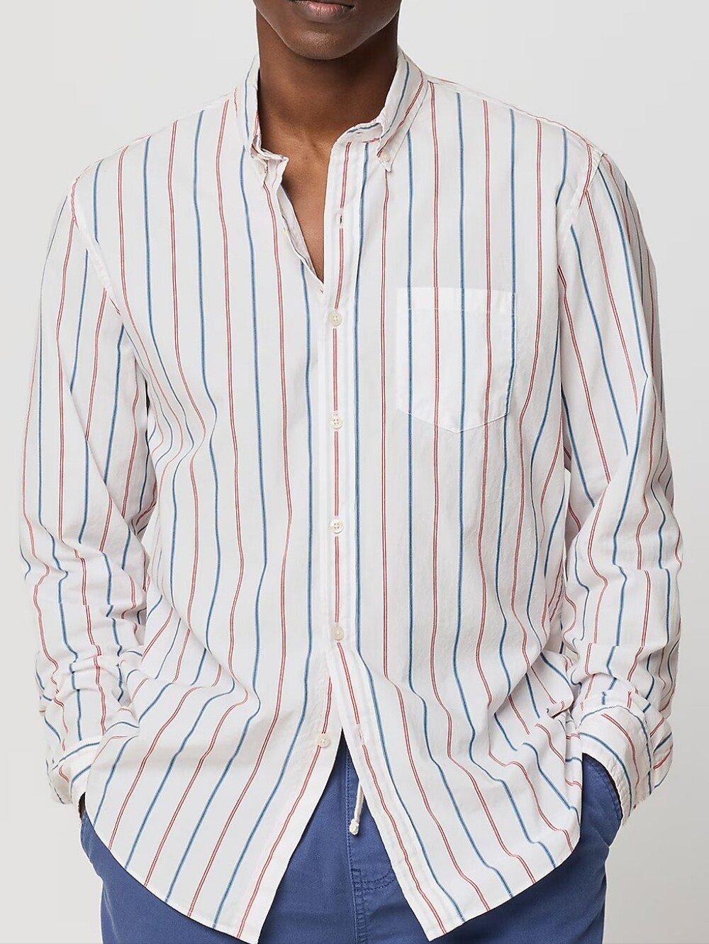 J. Crew Men's FLEX Washed Casual Long Sleeve Shirt. New Size Medium
